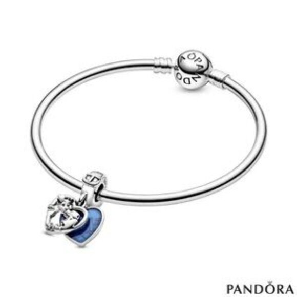 Pandora Heart Charm with Blue Enamel - Picture 5 of 5